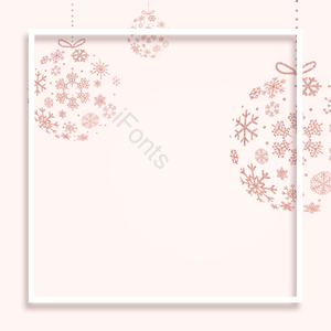 玫瑰金 粉金 底纹 花环 雪花 边框 背景 笔刷