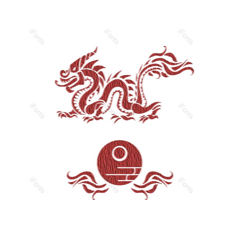 春节图片,油画笔触元素,剪纸风PNG,红色免抠素材