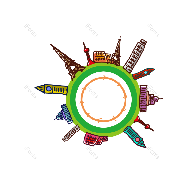 简单图片,皇宫元素,地图PNG,旅行免抠素材