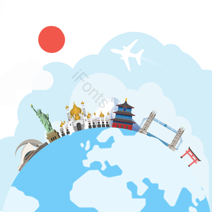 自由女神像 天坛 英国伦敦大桥 富士山 地球 蓝色 太阳飞机 Natlonal