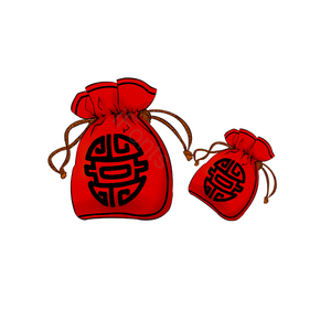 红包 福袋 春节 喜庆 传统 节日 手绘 祝福