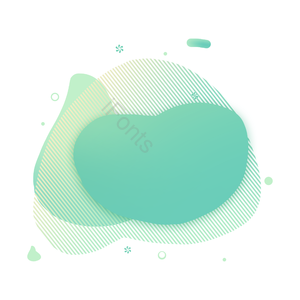 独创性 时尚 流体 渐变 炫 荧光系 文框 几何