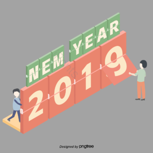 3D 新年 春节 喜迎2019年 卡通 PNG元素