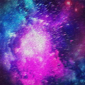 背景 星空 大气 油画笔触 画布质感 蓝紫色 星云