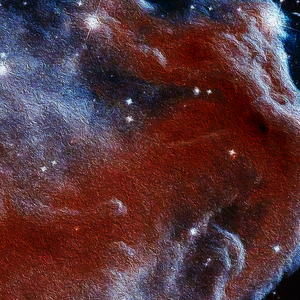 大气 星空 背景 暗红色 星云 唯美 油画笔触