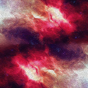 大气 对称的 手拉的 星云 星空星河星球 毛笔笔画横钩 红色的 背景