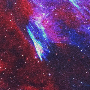 大气 星空 背景 油画笔触 蓝色 手绘