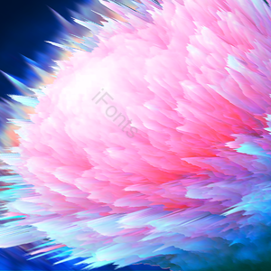 3d 大气 星云 星空星河星球 爆破 粉色 背景 动态