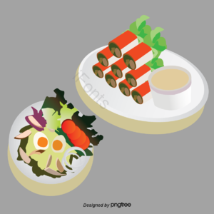 手绘 寿司 食物 食品 食材 海鲜手刺 PNG元素