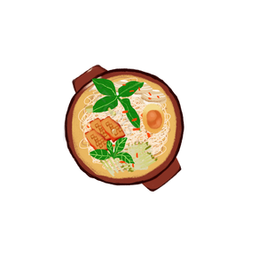 海贝 河蚌 薄荷 肉 鸡蛋 黄瓜丝 黄瓜 米线
