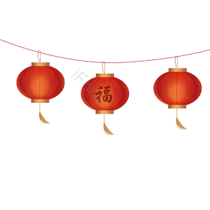 红色 灯笼 装饰 新年 春节 素材 除夕