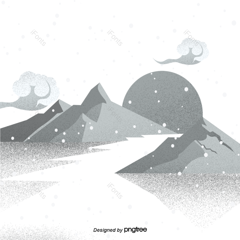 卡通图片,云朵元素,下雪PNG,冬季免抠素材