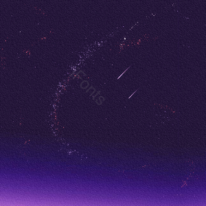 星空 背景 唯美 紫蓝色 光晕 流星