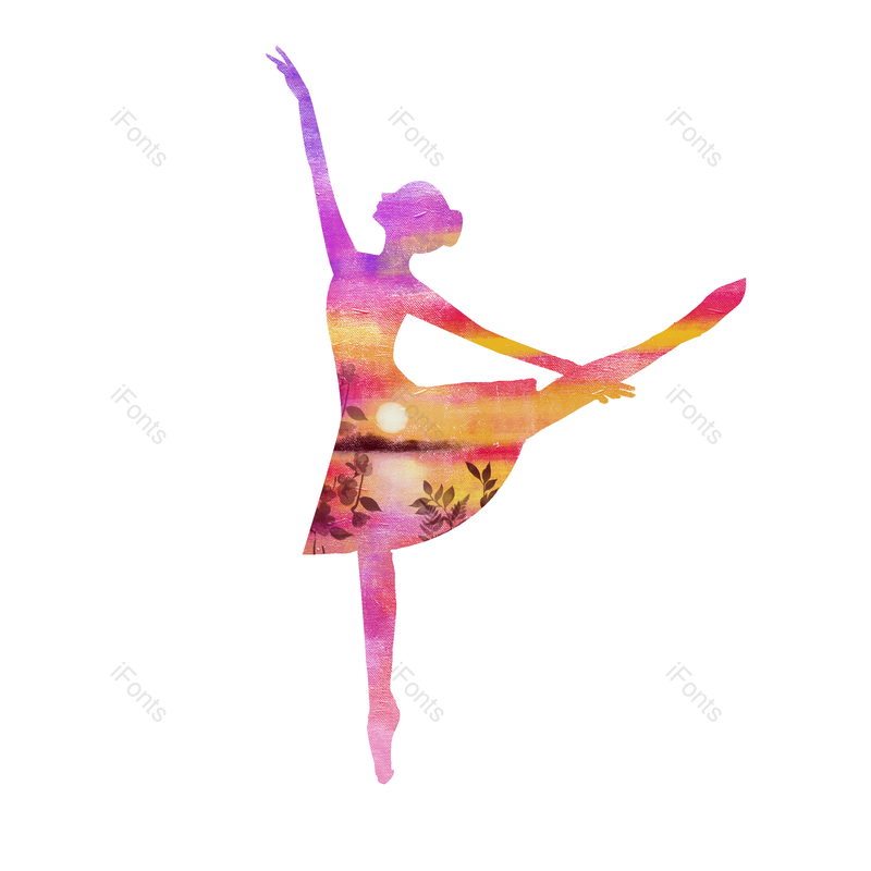 女人图片,跳舞元素,女性PNG,紫红色免抠素材