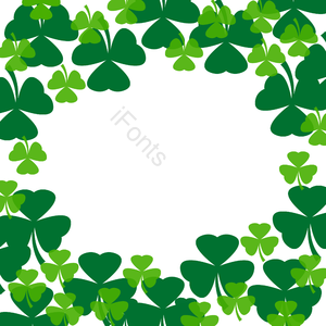 圣帕特里克节 节日 st patricks day 绿色 平面 三叶草