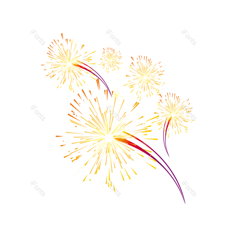 元素图片,烟花元素,年货节PNG,除夕免抠素材