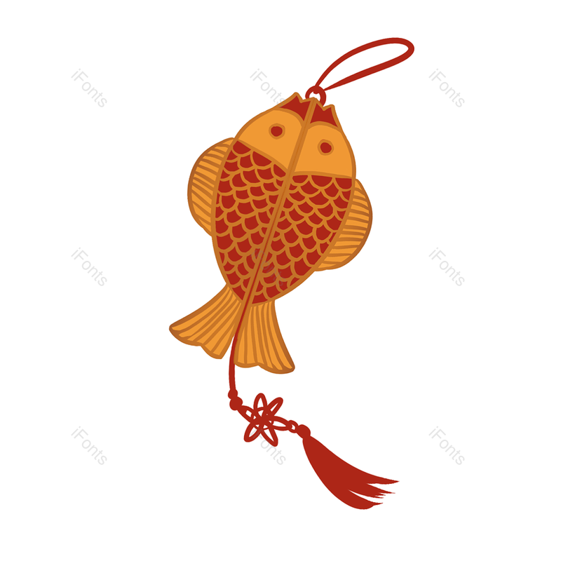 中国风图片,春节元素,锦鲤PNG,中国结免抠素材