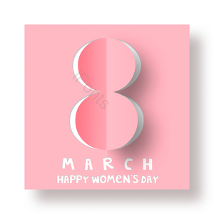 8 折纸 8th March happy women s day