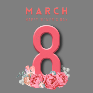 花朵 时尚 8th March happy women s day