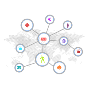 twitter Facebook linkein Instagram youtube Google 社交软件 大理石