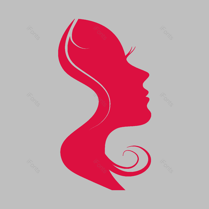 女人图片,假发元素,红色的PNG,女孩剪影免抠素材