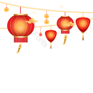 宫灯 纸灯 灯笼 光点 吊灯 挂线 元宵节 春节