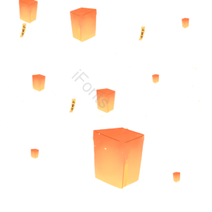 许愿灯 孔明灯 灯笼 星星 光点 元宵节 节日 春节