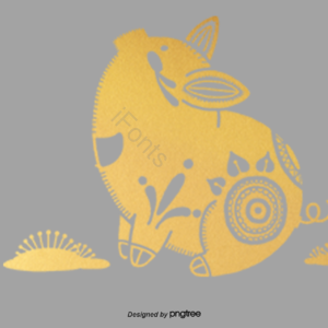 新年 新春 春节 金猪 猪仔 PNG元素