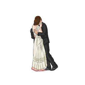 吻 婚礼庆典 情人节 情人 插图 浪漫的 节日 情人节剪贴画