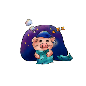 2019 2019年 元素 卡通 吉祥如意 喜迎新年 小猪 彩色