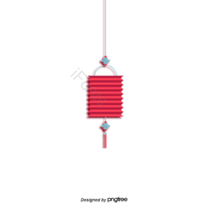 红色 蓝色 灯笼 中国结 中国风