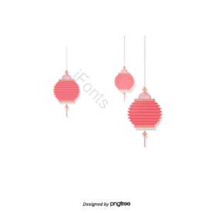 红色 灯笼 中国结 新年 中国风