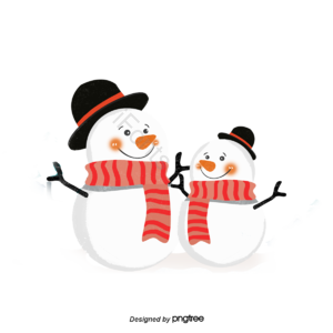 可爱 冬季 雪人 童趣 插画