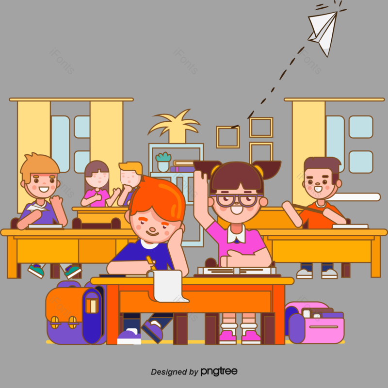 学习图片,卡通人物元素,教师PNG,场景免抠素材