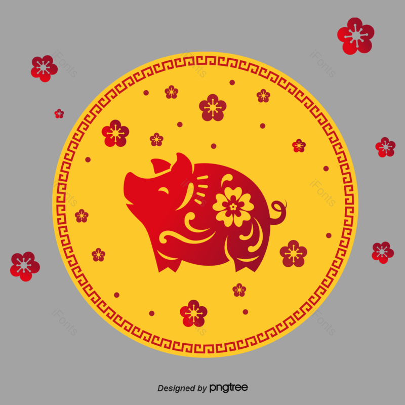 剪纸图片,喜庆元素,新年PNG,金色免抠素材