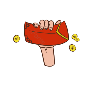 新年 红包 创意 元素 新春 新年快乐 手拿红包