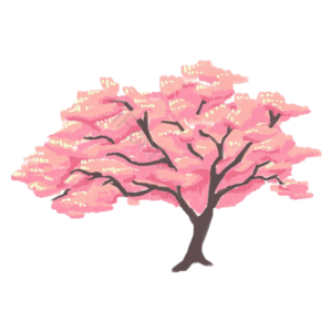 树 樱花 植物 春季 可爱 清新 元素 创意