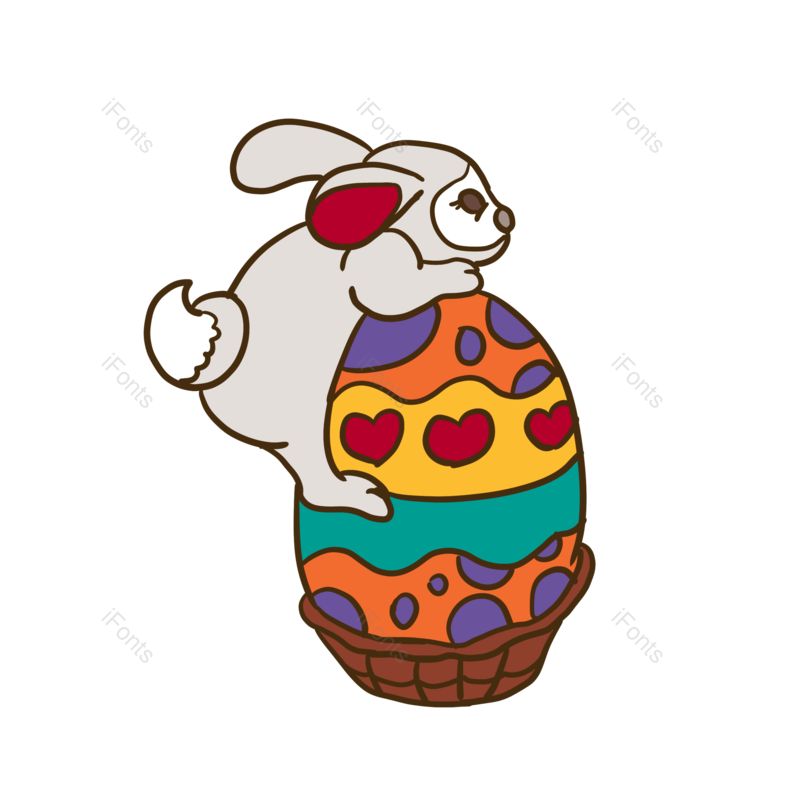 兔子图片,插画元素,动画片PNG,彩色免抠素材