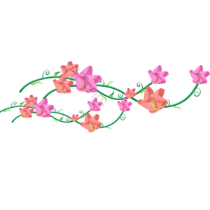 花边 叶子 树枝 边框 手绘 花束 花瓣 春天