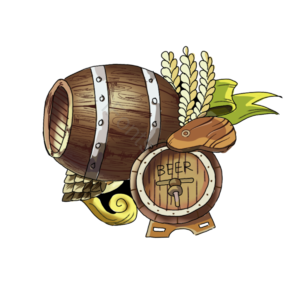 手绘 酒桶 节日 庆祝 圆筒 木桶 棕色 啤酒