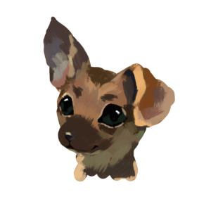 可爱 卡通 插画 元素 德国 牧羊犬 幼犬 小动物