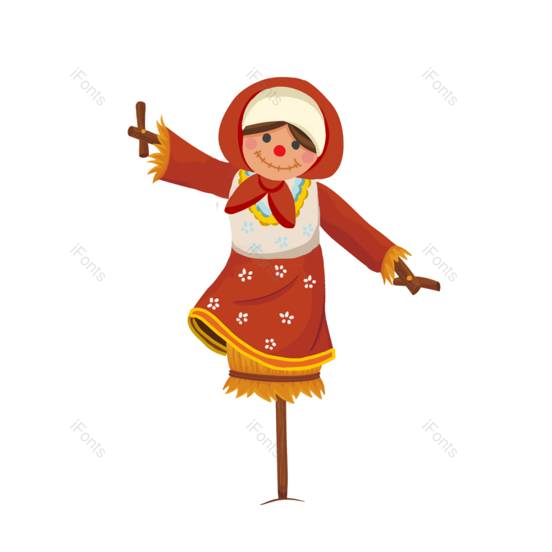 小满图片,动画片元素,帽子PNG,小麦免抠素材