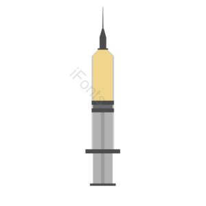 卡通 注射器 医疗用品 针头 医学 插画