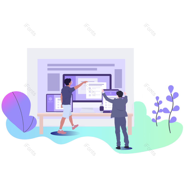 插图图片,人物元素,动画片PNG,平面免抠素材