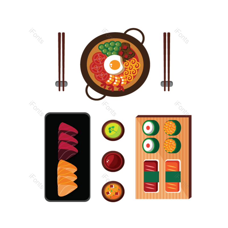 日本图片,日本料理元素,餐饮PNG,寿司免抠素材