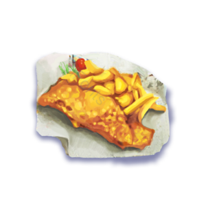 快餐美食 煎炸 炸鱼 特色食品 美味的食物 英国 炸薯条 浸渍