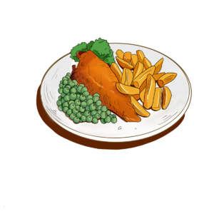 快餐美食 柠檬 煎炸 炸鱼 特色食品 美味的食物 英国 炸薯条