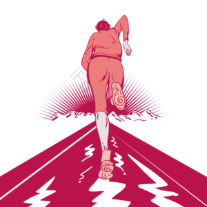 前行 动画片 手绘竽 运动 小路道路 马拉松赛跑 普及 运行剪贴画