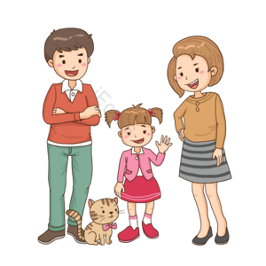动画片 儿童幼儿 家庭 手绘竽 插画用图 植物 活动 舒适