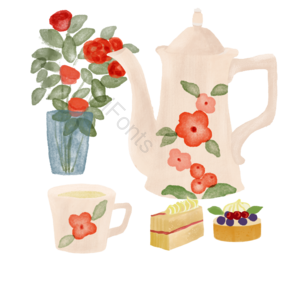 下午茶 茶水 奶油 甜点甜品 花呗 花瓶 英国 茶